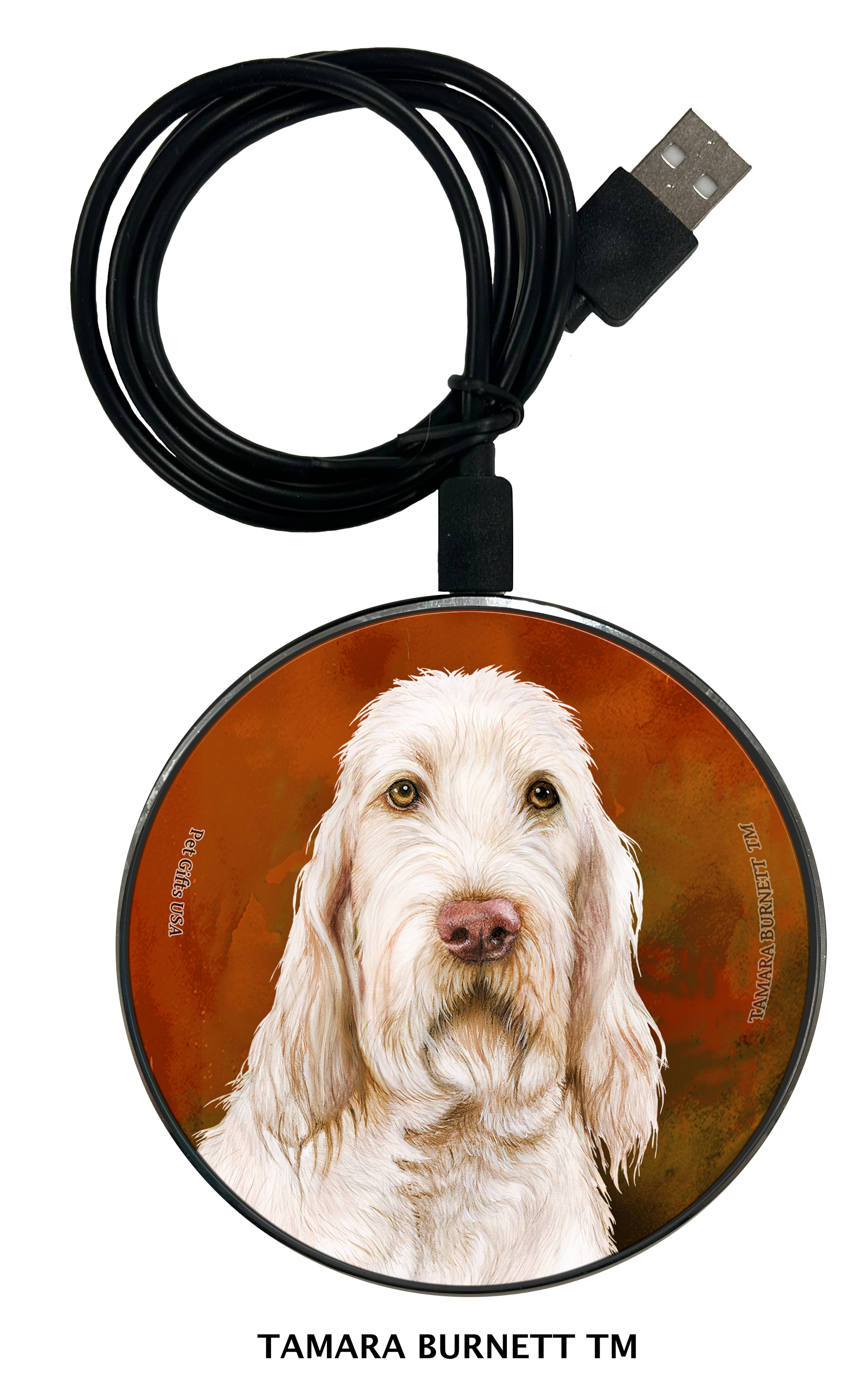 Spinone Italiano White - Zoomies Phone Charger image